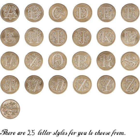 Wax Seal Stamp Kit, Classical Old-Fashioned Antique Wax Stamp Seal Kit Initial L - Picture 7 of 9